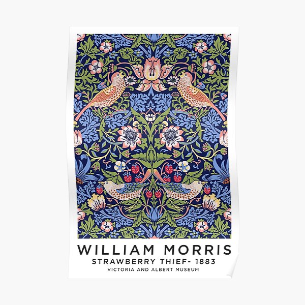 Voleur de fraises William Morris Poster
