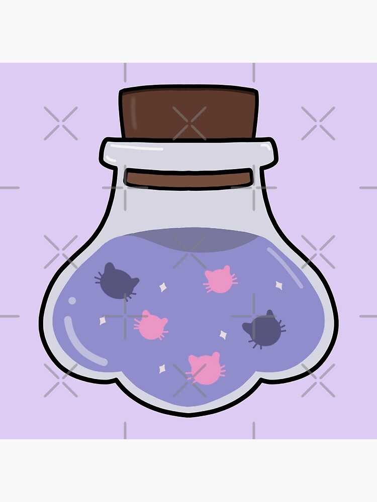Póster «Bebida morada de poción de pawtion de gato» de NamColors ...