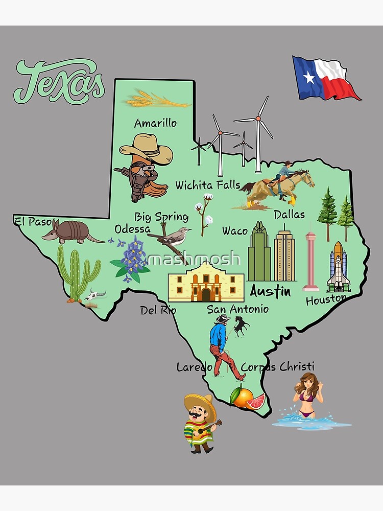 texas tourist attractions map