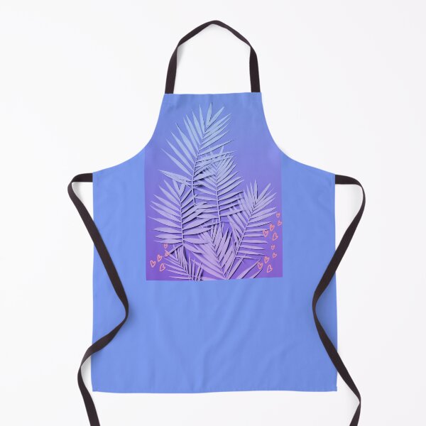 Item preview, Palm Tree Leaves Pastel Purple With Hearts designed and sold by thesandrafadzai.