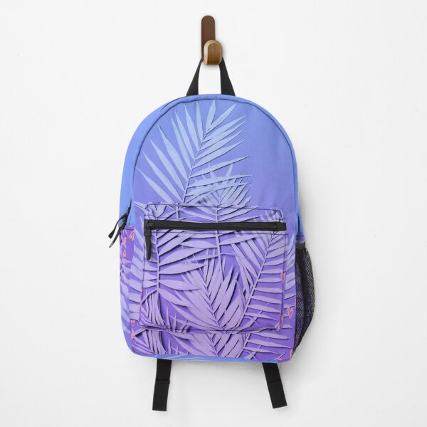 Item preview, Palm Tree Leaves Pastel Purple With Hearts designed and sold by thesandrafadzai.