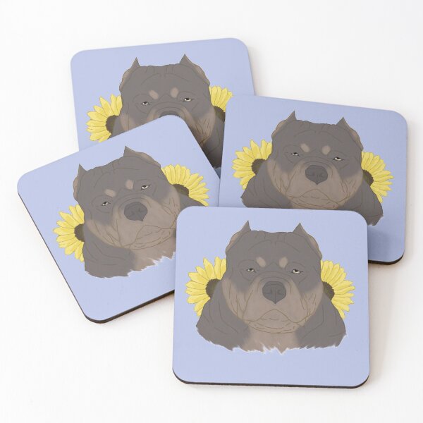 Item preview, Isabella Tan American Bully with Sunflowers designed and sold by Ashley Gagnon.