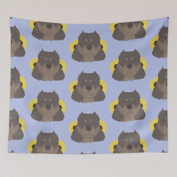 Item preview, Isabella Tan American Bully with Sunflowers designed and sold by Ashley Gagnon.