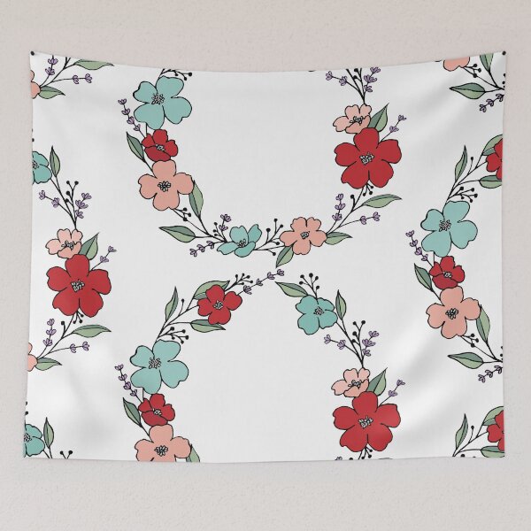 Item preview, Hand drawn cute floral wreath. designed and sold by Saphia15.