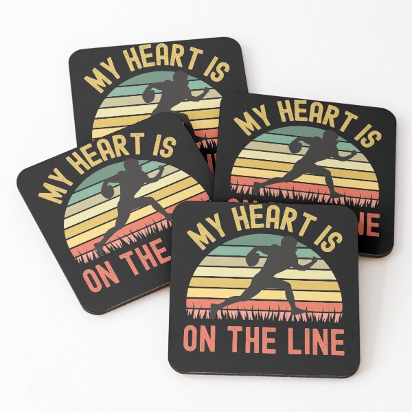 Item preview, My Heart Is On The Line Football Offense designed and sold by Fabvity.