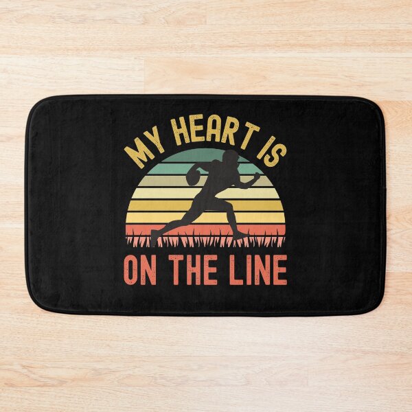Item preview, My Heart Is On The Line Football Offense designed and sold by Fabvity.
