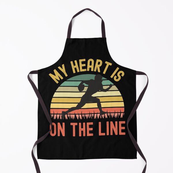 Item preview, My Heart Is On The Line Football Offense designed and sold by Fabvity.