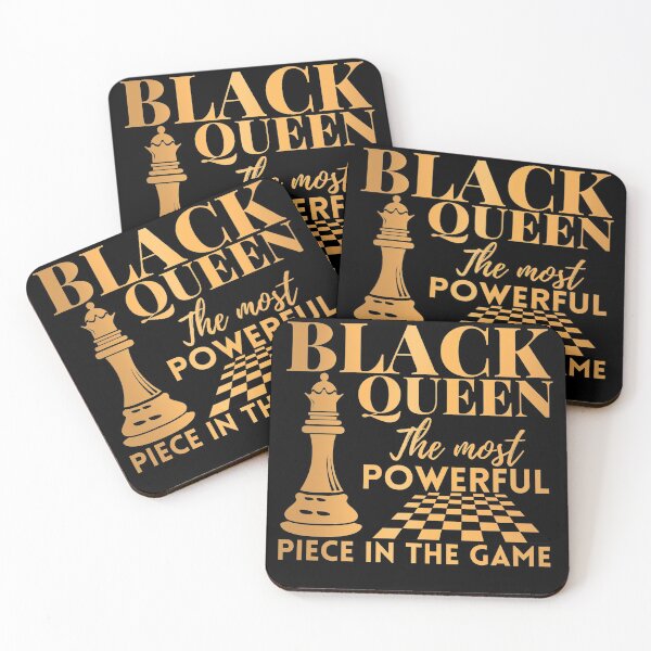 Item preview, Black Queen The Most Powerful Piece in The Game Gold designed and sold by Mixture-DESIGN.