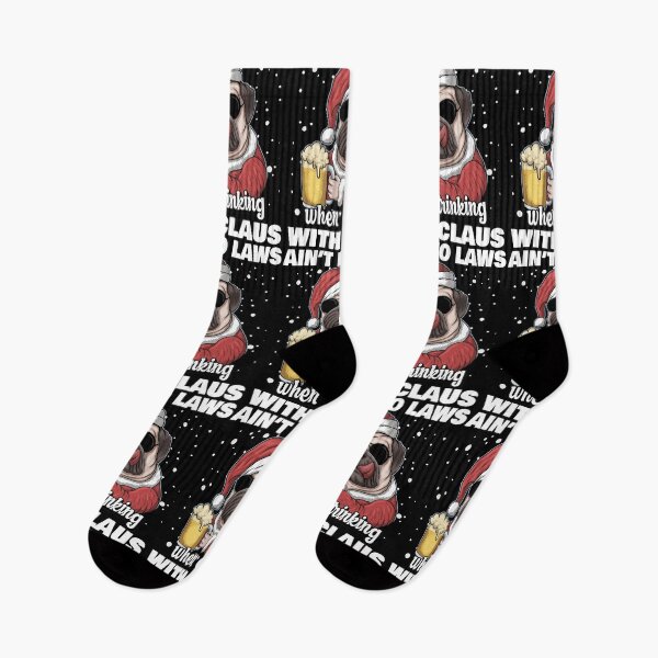 Item preview, Ain't No Laws When Drinking With Claus designed and sold by ZavageDesigns.