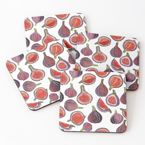 Item preview, Summer watercolor fig pattern  designed and sold by JLoiseau.