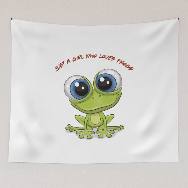 Item preview, Just A Girl Who Loves Frogs designed and sold by TracyMcConnell.