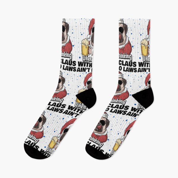 Item preview, Ain't No Laws When Drinking With Claus designed and sold by ZavageDesigns.
