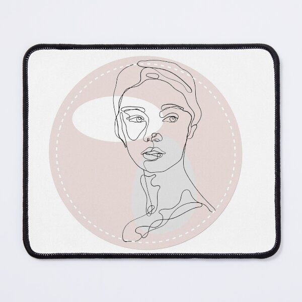 Item preview, Medallion Woman - Line Art Drawing Designs designed and sold by perkybones.