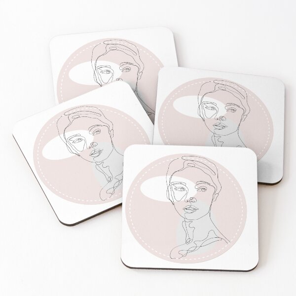 Item preview, Medallion Woman - Line Art Drawing Designs designed and sold by perkybones.