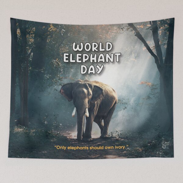 Item preview, World Elephant Day designed and sold by Jools-57.
