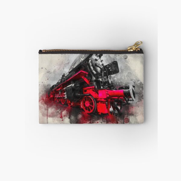 Item preview, Old Vintage Steam Train - Retro Railway Locomotive Art Print designed and sold by NadalArtStudio.