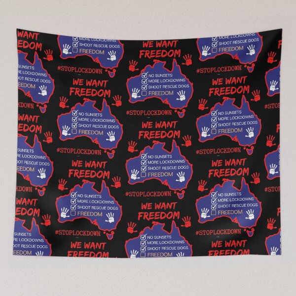 Item preview, Australia We Want Freedom designed and sold by WoodburyLake.