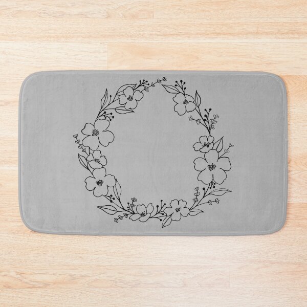Item preview, Hand drawn cute floral wreath. designed and sold by Saphia15.