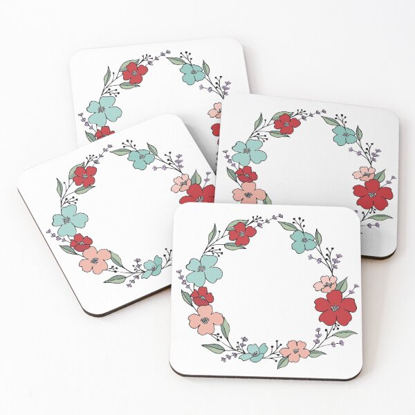 Item preview, Hand drawn cute floral wreath. designed and sold by Saphia15.