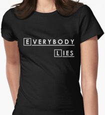 House MD Everybody Lies Hugh Laurie Women's Fitted T-Shirt