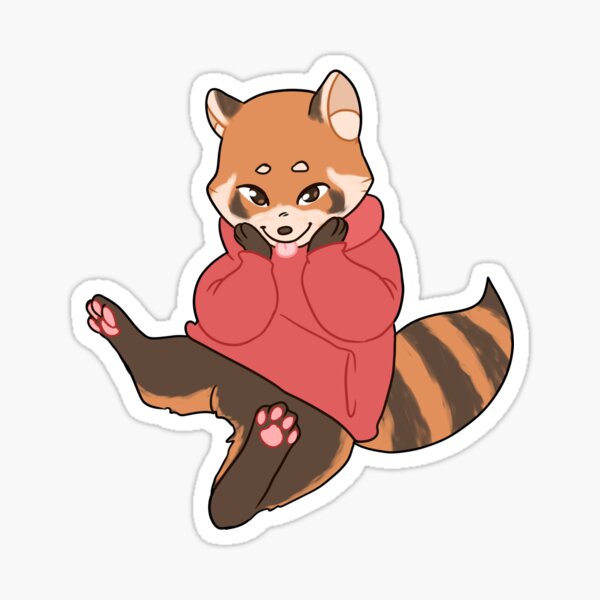 Chibi Red Panda Stickers | Redbubble