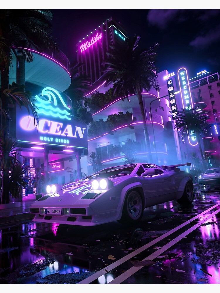 Poster Vice City Nights Painting | Poster