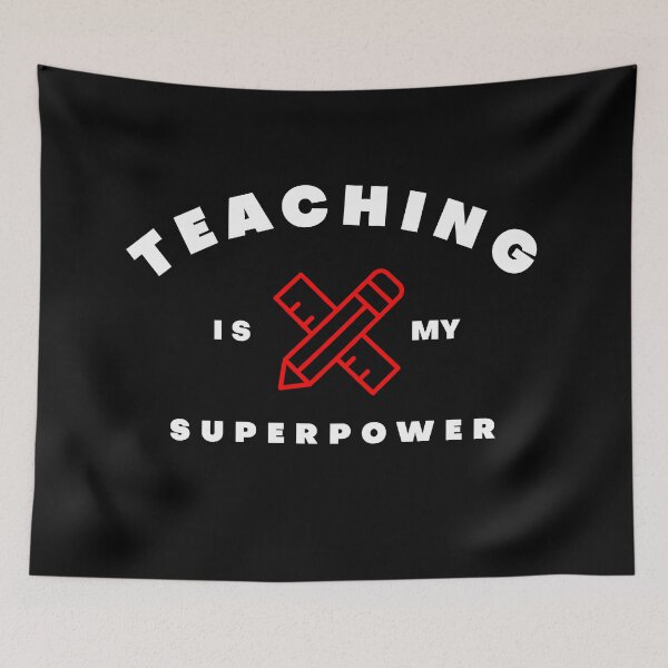 Item preview, Teaching Is My Suporpower designed and sold by Syahrasi.