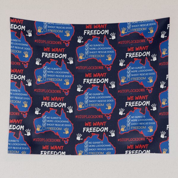 Item preview, Australia We Want Freedom designed and sold by WoodburyLake.