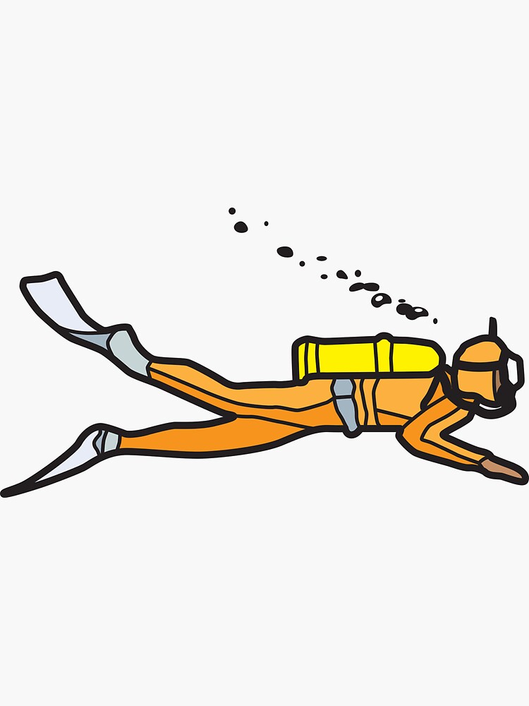 Orange Diver by trebordesign