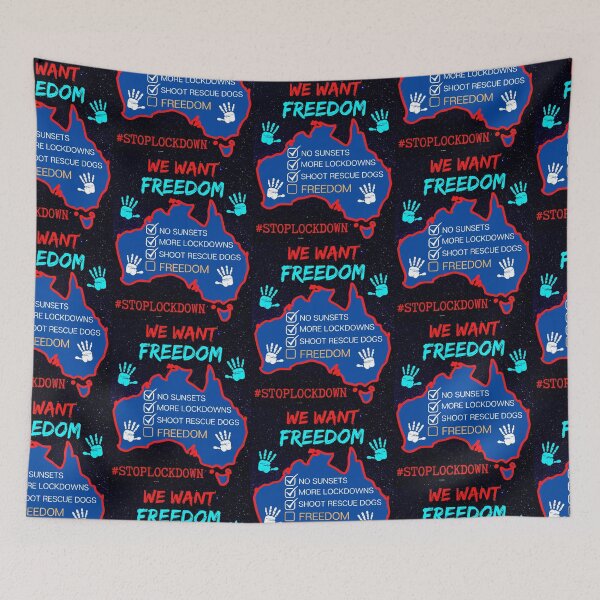 Item preview, Australia We Want Freedom designed and sold by WoodburyLake.