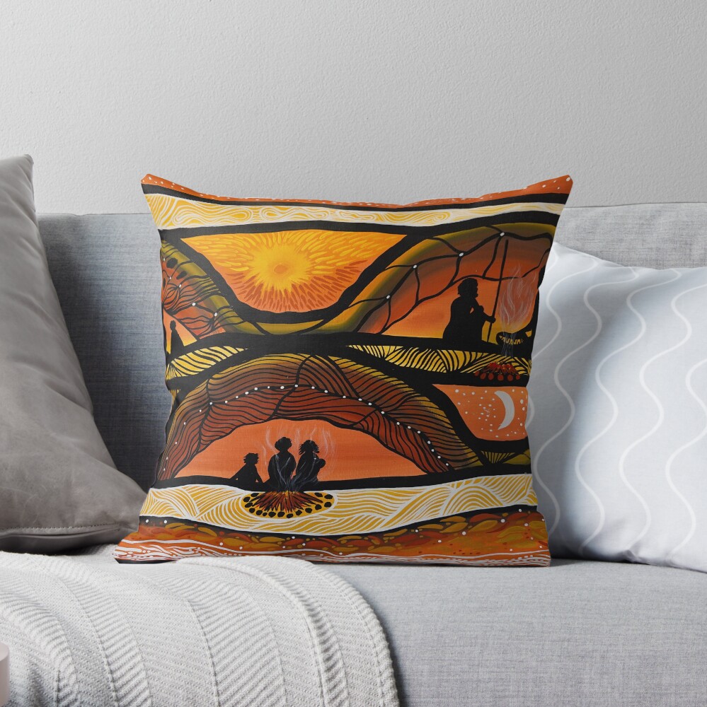 Item preview, Throw Pillow designed and sold by NativeCreations.