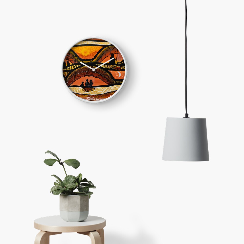 Item preview, Clock designed and sold by NativeCreations.