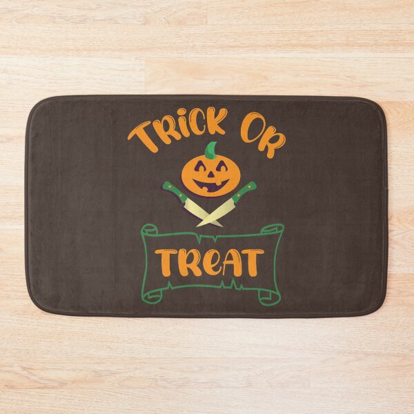 Item preview, Trick or treat pumpkin head typography designed and sold by CutieBlue.