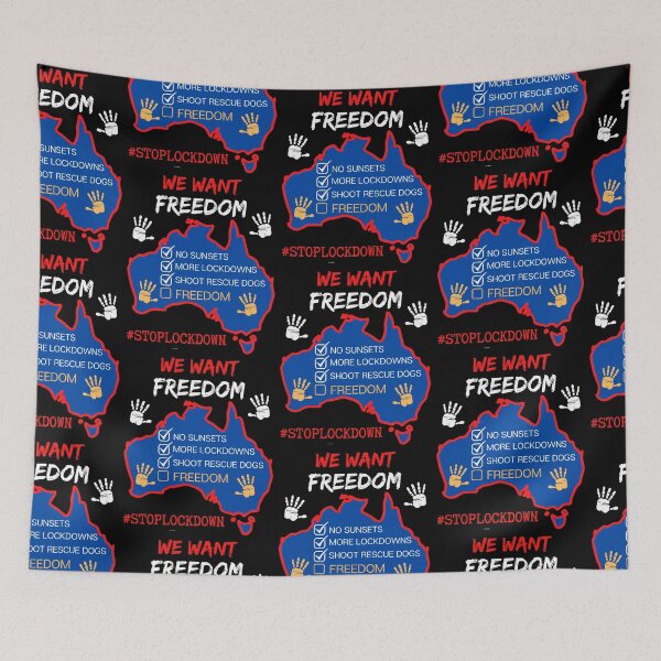 Item preview, Australia We Want Freedom designed and sold by WoodburyLake.