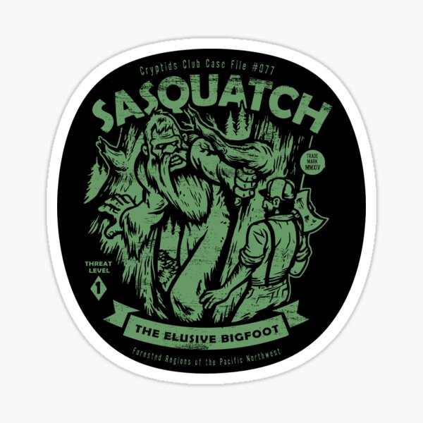 Sasquatch - Cryptids Club Case file #077 Sticker