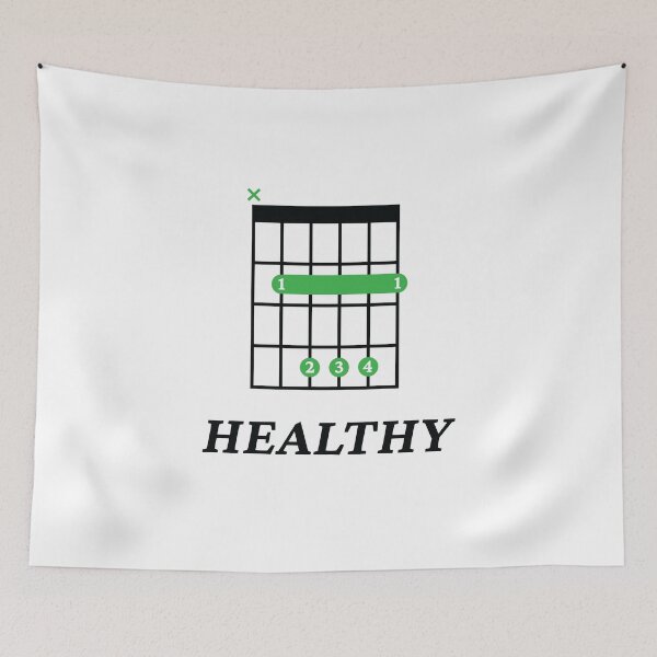 Item preview, B Healthy B Guitar Chord Tab Light Theme designed and sold by nightsworthy.