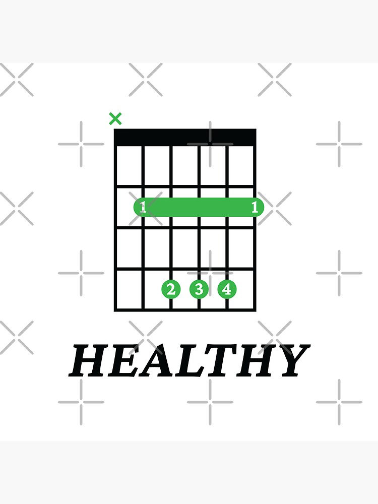 "B Healthy B Guitar Chord Tab Light Theme" Sticker For Sale By ...