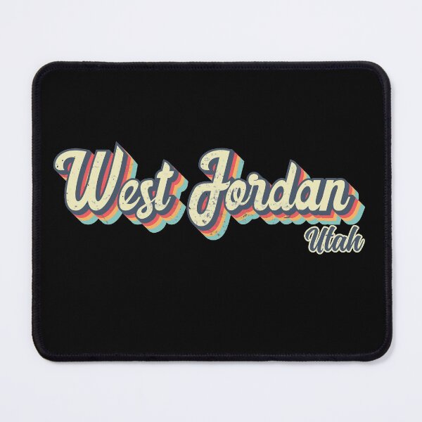 Item preview, West Jordan city Utah Retro Vintage 70s rainbow designed and sold by Teelogic.