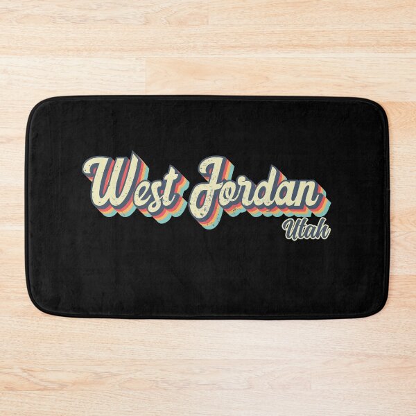 Item preview, West Jordan city Utah Retro Vintage 70s rainbow designed and sold by Teelogic.