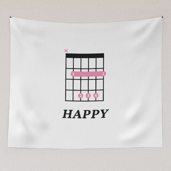 Item preview, B Happy B Guitar Chord Tab Light Theme designed and sold by nightsworthy.