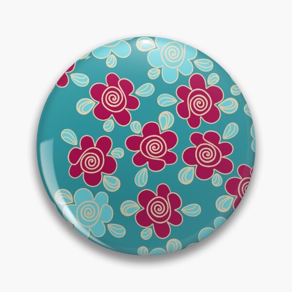 Item preview, Floral contrasting blue designed and sold by Anna Ratkevich.