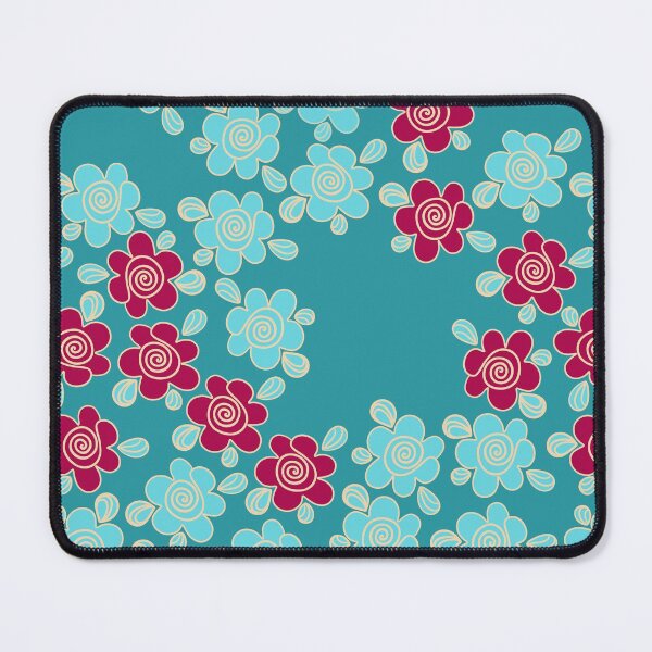 Item preview, Floral contrasting blue designed and sold by Anna Ratkevich.