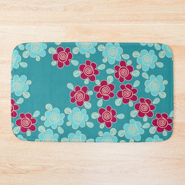 Item preview, Floral contrasting blue designed and sold by Anna Ratkevich.