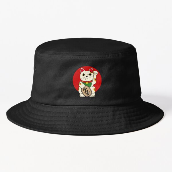 Lucky cat Bucket Hat by fnoul