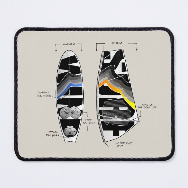Item preview, Wind Surf Gear Board Sail Cool Design designed and sold by frenchsalsa.