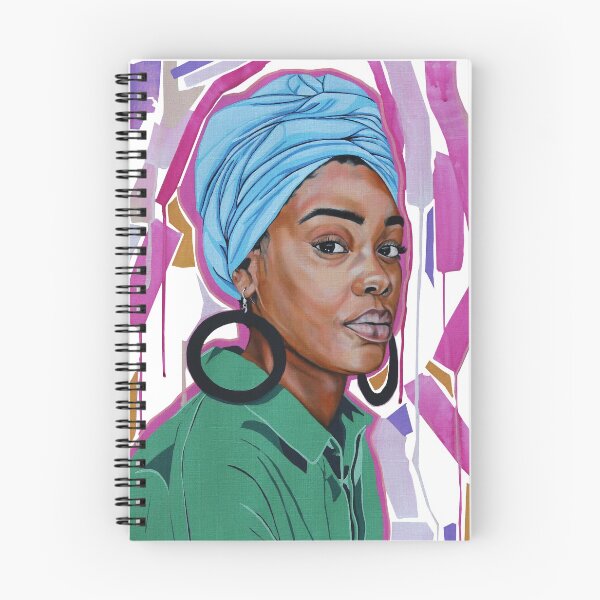 Item preview, Light blue head wrap with hoops designed and sold by Mikela Henry-Lowe.