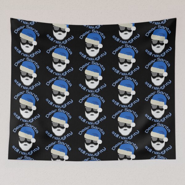 Item preview, Dear Santa still naughty - Christmas - blue designed and sold by hasbeenz.