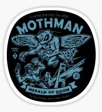 Mothman - Cryptids Club Case file #299 Sticker