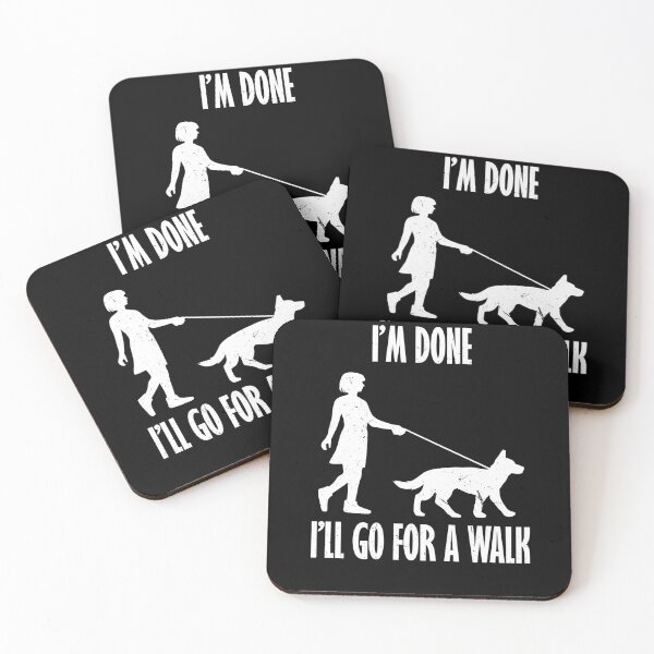 Item preview, I'm Done I'll Go Camping For A Walk With My Dog For Dog Owner designed and sold by Tom2468.