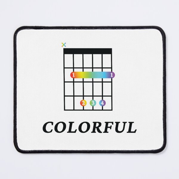 Item preview, B Colorful B Guitar Chord Tab Light Theme designed and sold by nightsworthy.